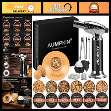 Cocktail Smoker Kit with Torch & 6 Wood Chips - Whiskey Infuser, Old Fashioned G