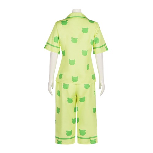 Costume cosplay anime Misaka Mikoto simpatico rana verde pigiama vestito regalo Halloween - Foto 4 di 9