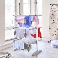 Image of Neo Airer Foldable Electric 3 Tier Laundry Clothes Portable Heated Rack Dryer