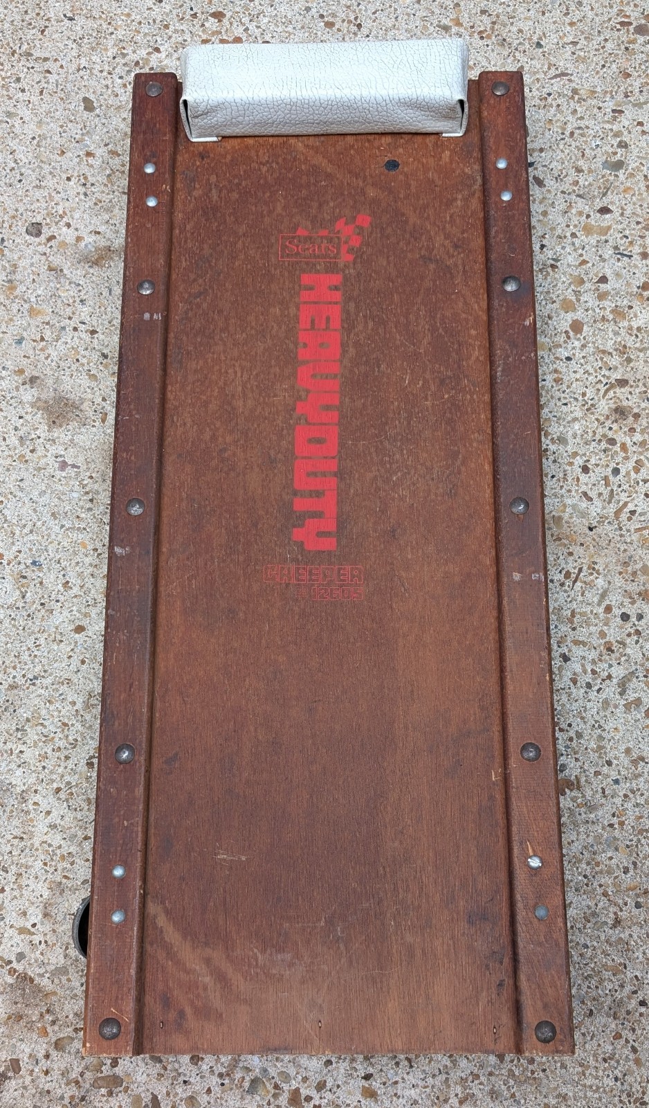 Vintage Sears Craftsman Heavy Duty 28.12605 Creeper Wood Metal Roll-E-Z Wheels 