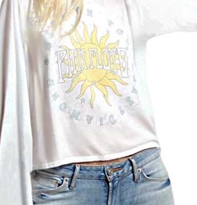 Recycled Karma Pink Floyd White T-Shirt Shine on You Long Sleeve Oversized XS