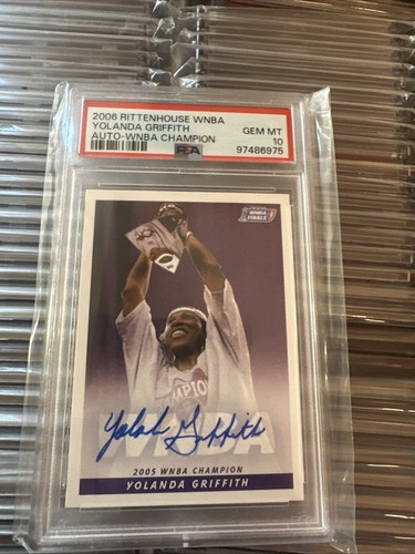 2006 RITTENHOUSE WNBA AUTOGRAPH YOLANDA GRIFFITH WNBA CHAMPION PSA 10 - Picture 3 of 6