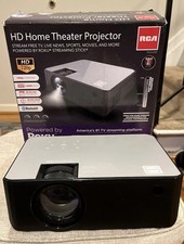 RCA HD HOME THEATER PROJECTOR 3x HDMI Inputs RPJ133 Working -NO ROKU OR REMOTE