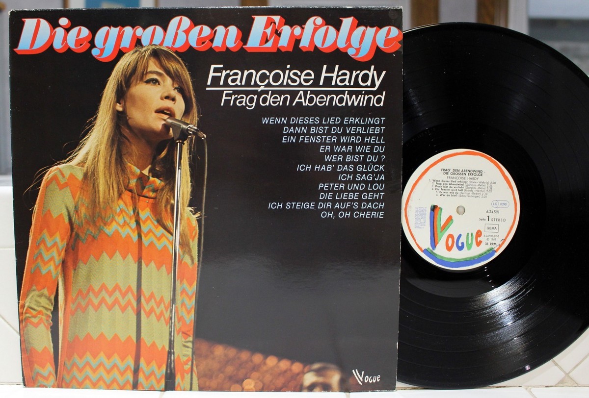 仏オリジナル盤　Françoise Hardy レコード アナログ レア Rare Francoise Hardy LP - Frag' Den Abendwind~Die Grossen Erfolge