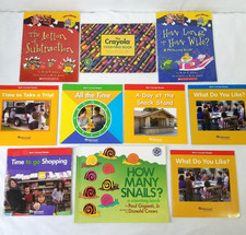 Kids Books About Math Concepts Lot 10 Telling Time Numbers Homeschool Classroom