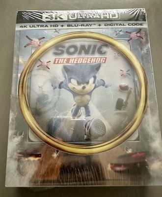 Sonic the Hedgehog 4K UHD Blu-Ray Bonus Stage! with Mini Steelbook Digital New