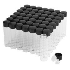 20Ml Clear Glass Vials with Screw Caps and Plastic Stoppers, Small Liquid