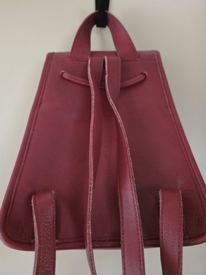 バッグ 00s old coach 9960 turnrock backpack red Vintage COACH Backpack Bag Leather Turn Lock Red 9960 Used | eBay