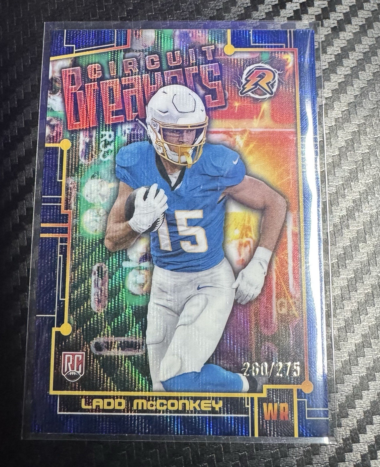 2024 Topps Resurgence Ladd McConkey RC Navy Surge Circuit Breaker /275 Chargers