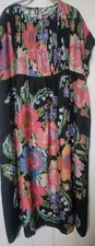 nwt ONE HUNDRED STARS Pleated Black Floral Dress S/M with Pockets! 🏵️🌸🌼
