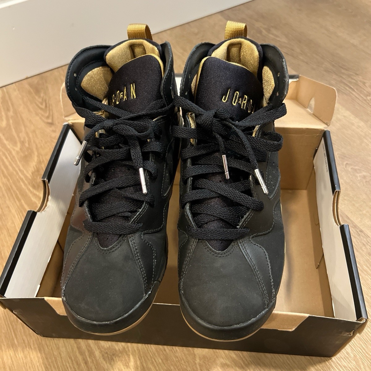 Air Jordan 7 Golden Moments GMP 304775-030 Black/Gold, Size (GS