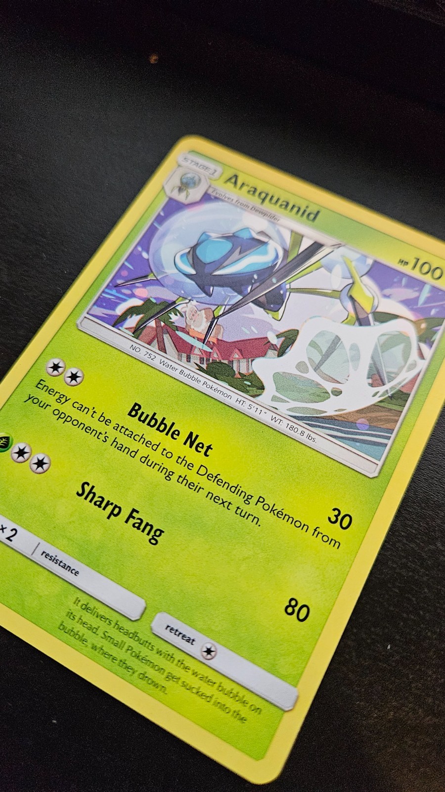LP Araquanid 15/147 Rare Pokemon card