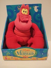 Disney's Mattel The Little Mermaid Sebastian Plush Toy Doll New In Box