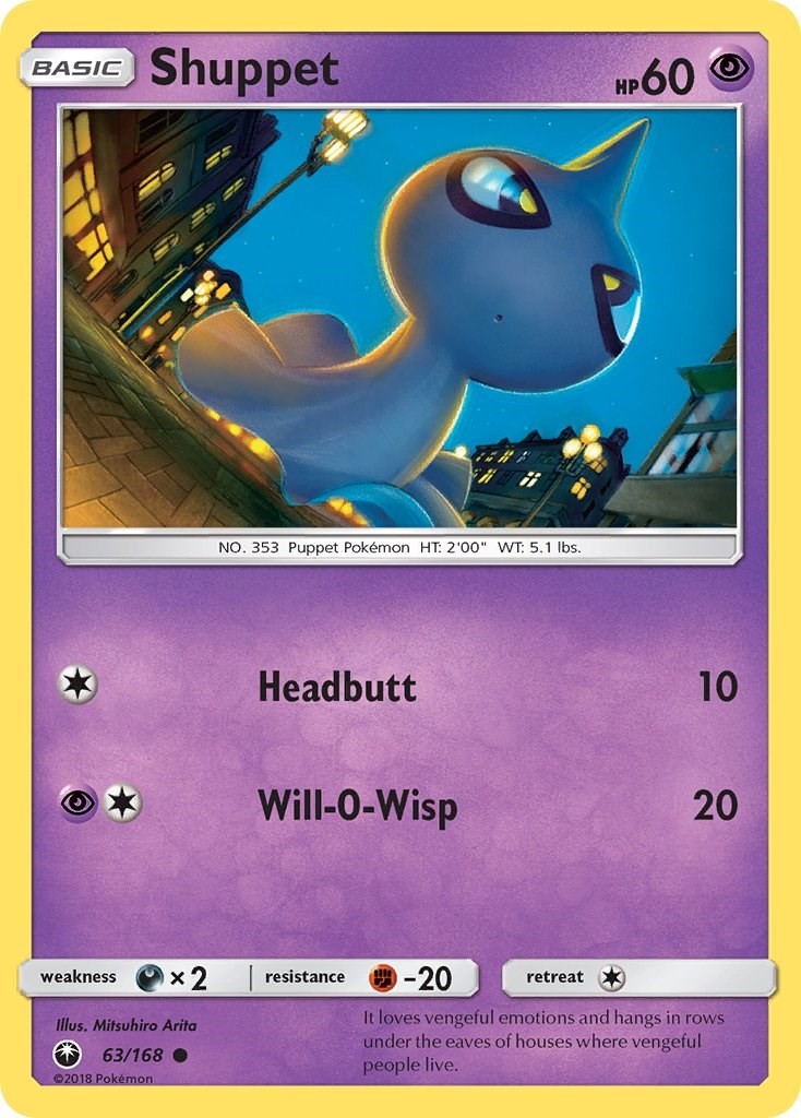 LP Shuppet (63) [SM - Celestial Storm 63/168] Common Pokemon TCG
