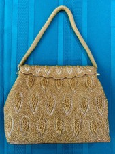Beaded Gold Evening Handbag