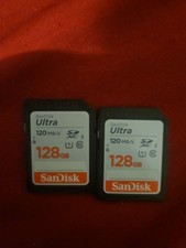 2x SanDisk Ultra Plus 128GB Class 10 - SDXC UHS-I Memory Cards