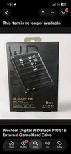 Western Digital WD Black P10 5TB External Game Hard Drive