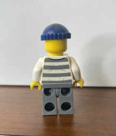Lego Minifigure- City Police Prisoner Criminal 7498 Crook Inmate 26!