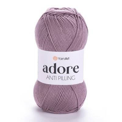 Adore 100% AntiPilling Acrylic Yarn Light DK 100g 3.5 Oz Plum 344 Knitting