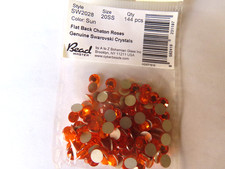 144 Swarovski Flatbacks 16ss Sun/foiled. 2028
