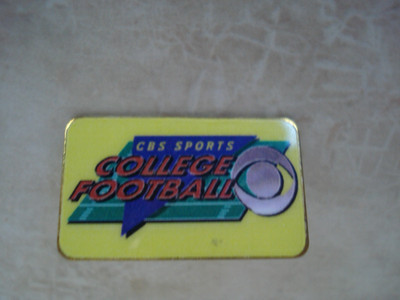 CBS Sports Media NFL Football Pin.