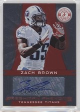 2012 Totally Certified Platinum Red 277/290 Zach Brown #178 Auto c7e