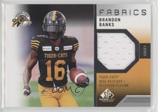 2021 SP Game Used Edition CFL Fabrics Brandon Banks #BR u0h