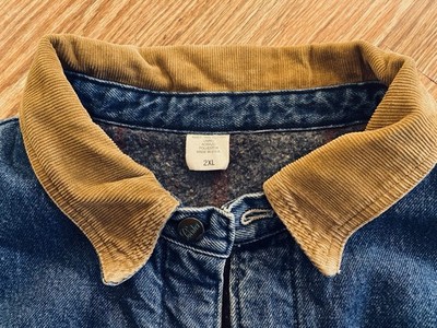 Vintage Pointer Denim Chore Jacket Work Coat Blanket Lined