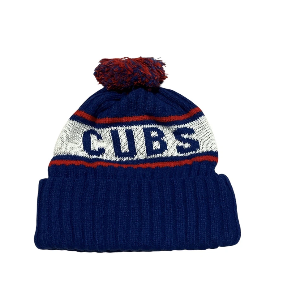 Chapéu Chicago Cubs New Era Beanie Knit Pom inverno MLB NOVO - Imagem 3 de 4