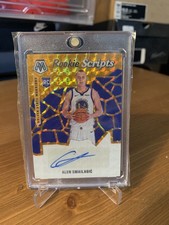 2019-20 Panini Mosaic Rookie Scripts Alen Smailagic Orange Rc Auto #RS-ASM