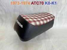 1973-1974 Honda ATC70 Seat. 73-74 ATC-70 K0-K1 Trike 3 Wheeler New Tartan Saddle