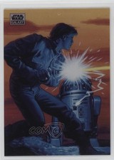 2024 Topps Chrome Star Wars Galaxy Refractor Luke Skywalker and R2-D2 50 1bf5