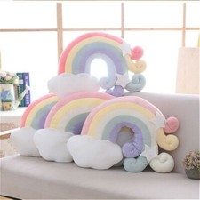 Japanisch Regenbogen Plüsch Sofa Kissen Kawaii Geschenk Wohndeko Weich Schick