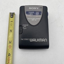 Vintage Sony Walkman SRF-46 FM Portable Radio W/ Belt Clip Tested  Working