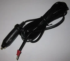 Automotive Cigarette Lighter Cord - 12 ft Cable with FastOn Terminal - 2 A Fuse
