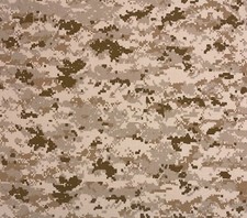 MARPAT DESERT 6oz MARINE USMC LOGO APPAREL NOMEX FR FABRIC BY 1/2 0.5 YARD 64"W