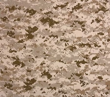 MARPAT DESERT 6oz MARINE USMC LOGO APPAREL NOMEX FR FABRIC BY THE YARD 64"W