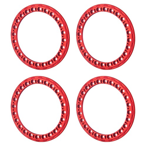 FLYXM RC 4Pcs 2.2" Wheel Tires Tyre & Beadlock Rim w/ Rings For 1/10 RC Crawler - Picture 5 of 16