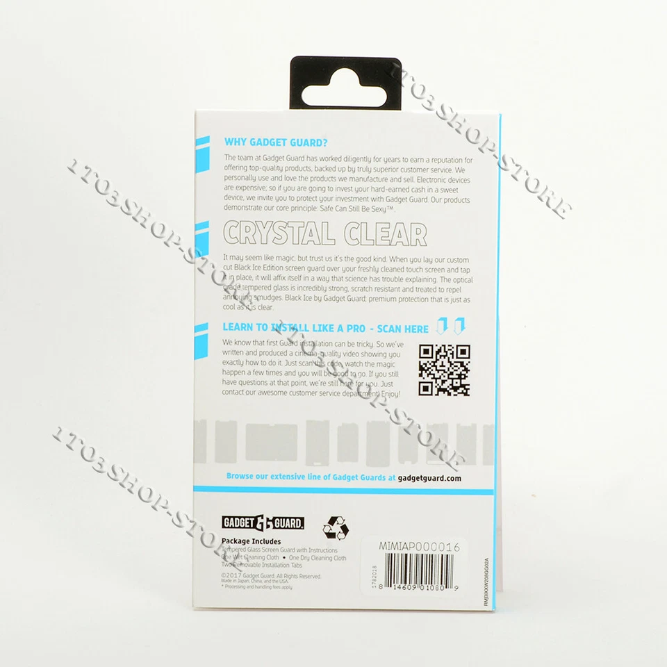Gadget Guard iPhone SE iPhone 5 5s Black Ice Tempered Glass HD Screen Protector - Image 2 of 3
