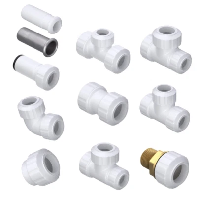 KeyPlumb Push Fittings 15mm 22mm Poly Pipe Plumbing Adaptors | WRAS Approved