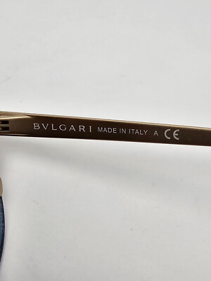 Bvlgari 6088 2020/6J Bella Blue Gold Frame Blue Mirror Lens  display picture 3