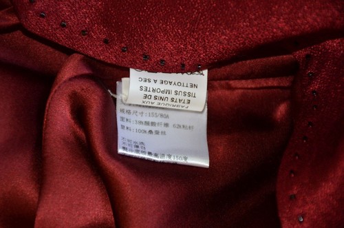 Marc Jacobs Made in USA 100% Silk Lined Acetate Fiber Blend Dark Red Dress 0 - Picture 4 of 6