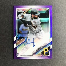 Will Craig 2021 Topps Chrome Purple Refractor On-Card Auto RC /250 Pirates