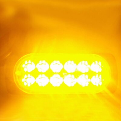 4 STÜCKE Bernstein/Weiß 6 LED Auto Lkw Notsignal Warnung Gefahrenblitz