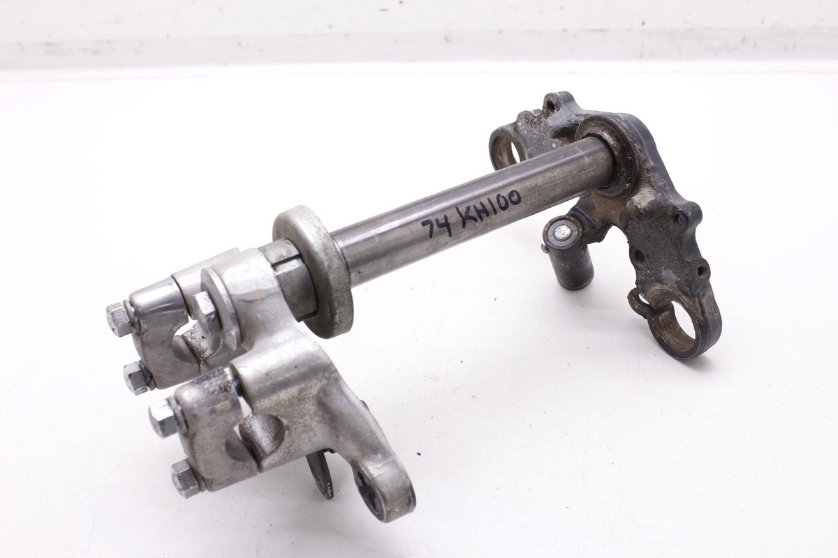 76-77 KAWASAKI KH100 OEM FRONT FORKS LOWER UPPER TRIPLE TREE