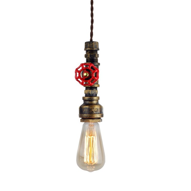 Judy Lighting Vintage Industrial Pipe Light Fixture 100 Hand Painted Judy Lighting Vintage Industrial Pipe Light Fixture Farmhouse Style Metal