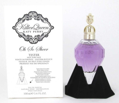 TESTR WOMEN KILLER QUEEN By KATY PERRY OH SO SHEER 3.4 oz EAU DE PARFUM SPRAY