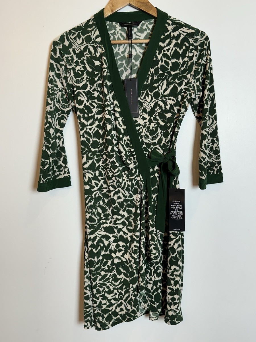 green emerald velvet dress Baltic Born Womens Katelyn Velvet Maxi Wrap Dress | Dark Olive main image 1