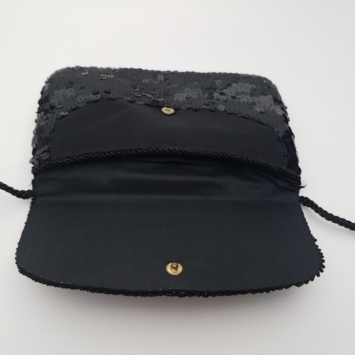 80's GLAM Vintage Colorful Sequin Shoulder Bag Beaded Crossbody Bag Evening Bag - Picture 11 of 11