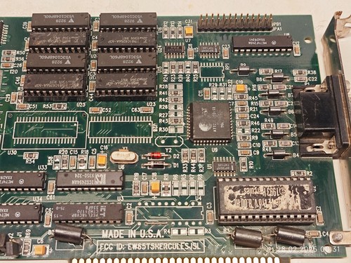 1994 VLB VGA Card HERCULES DYNAMITE VL PRO (Tseng Labs ET4000 W32i) 2 MB Retro - Picture 3 of 12